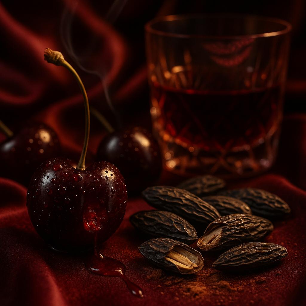 Cherry heat, tonka velvet: I wore Tonka Rouge by Maison Tahite