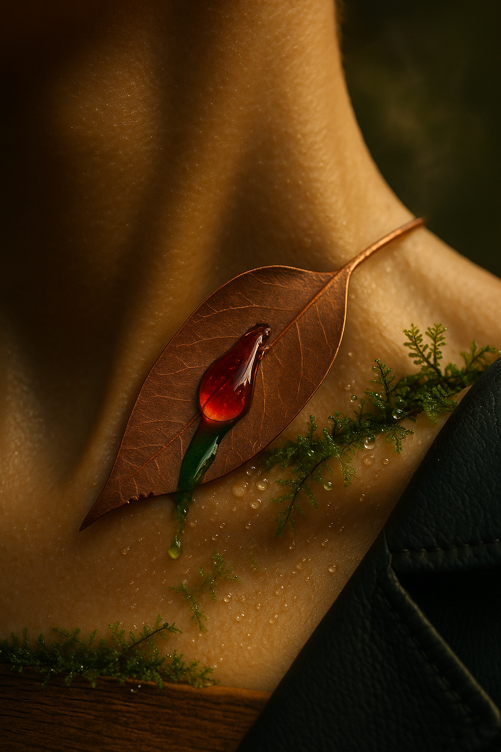 Crimson green alchemy: my take on Élisire Aliksir by Philippine Courtière