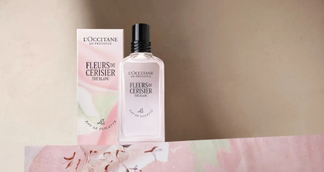 White Tea, Pink Petals: L’Occitane’s New Fleurs de Cerisier Thé Blanc