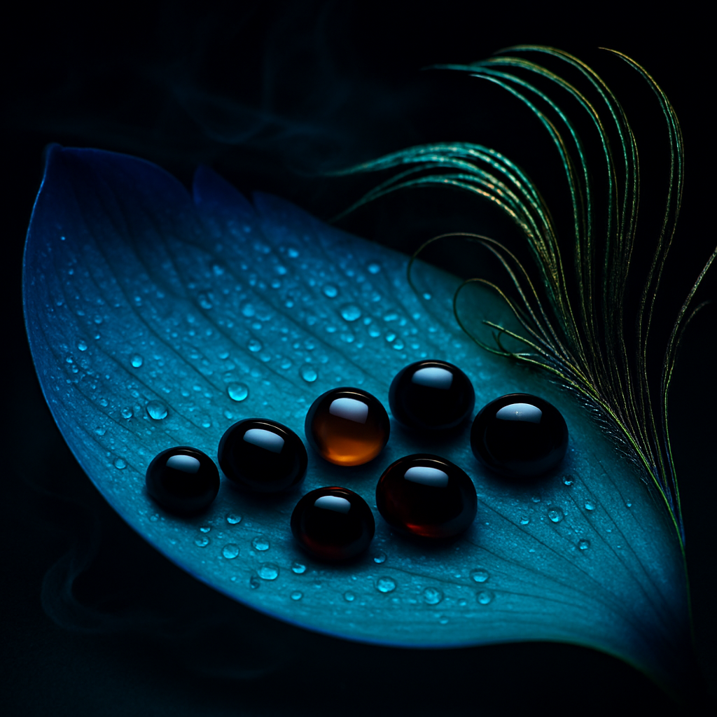 Blue Lotus Flirts With Six Ouds, First Look at DSH Perfumes Peacock Blue